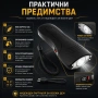 Мощен електрошок кучегон за самозащита от кучета нападение с LED фенер акумулаторен самоотбрана, снимка 4
