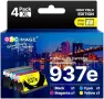 Нови Съвместими касети HP 937XL 937e с чип CMYK за OfficeJet Pro, 4 броя мастила за принтер, снимка 1