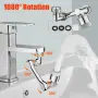 Универсален удължител за кран.  1080° Аератор  Удължаваща дюза за вода 22/24 мм, снимка 14