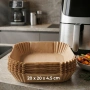 Незалепващи хартиени подложки за Air Fryer 20 x 20 x 4.5 cm – 100 бр. - топлоустойчиви до 240°C, снимка 3