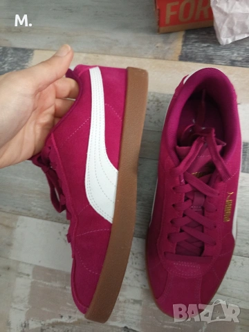 Дамски сникърси Puma Club II естествена кожа, снимка 4 - Маратонки - 54667771