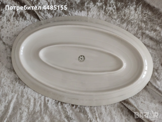 Три големи елипсовидни плата, ретро, снимка 5 - Чинии - 53075900