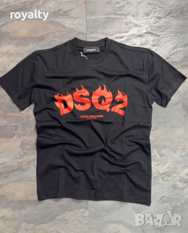 DSQUARED2 Icon Нова Черна Мъжка Тениска 