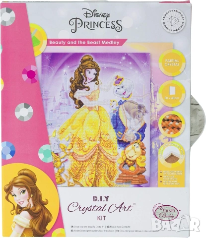 Диамантен гоблен Красавицата и Звяра 5D Craft Buddy Crystal Art , снимка 4 - Други - 55196797