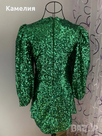 Официална рокля с балон ръкави, снимка 5 - Рокли - 50745757