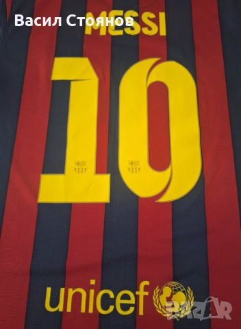 Барселона/Barcelona #10 Messi Nike home 2013-14г. - размер М, снимка 10 - Фен артикули - 54607579