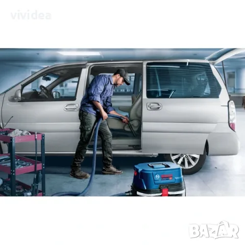 Прахосмукачка Bosh GAS 12-25 PL професионална heavy duty, снимка 5 - Прахосмукачки - 55467939