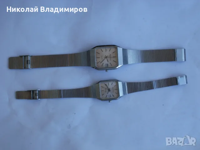 Buletronic Булетроник 2 бр. български мъжки и дамски ръчен часовник, снимка 2 - Мъжки - 46675961
