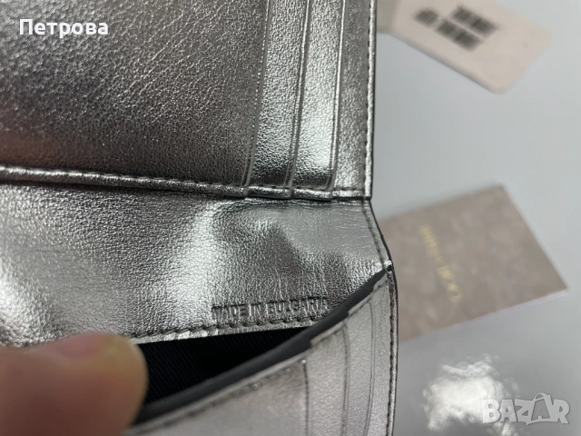 кожен портфейл Jimmy Choo Loni Оригинал, снимка 10 - Портфейли, портмонета - 54718860