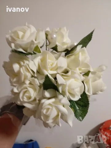 Букет булчински , снимка 3 - Сватбени аксесоари - 55504480