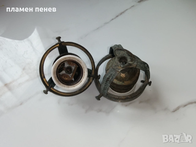 емайлирани лампи-комплект, снимка 3 - Антикварни и старинни предмети - 54316854