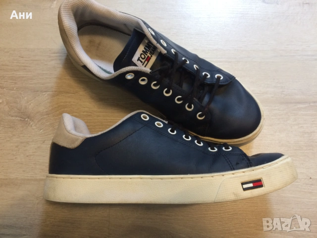 Мъжки спортни обувки TOMMY HILFIGER,естественна кожа.