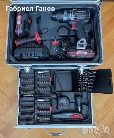 Чисто нов! Метален куфар с ударна бормашина, снимка 3 - Винтоверти - 53965725