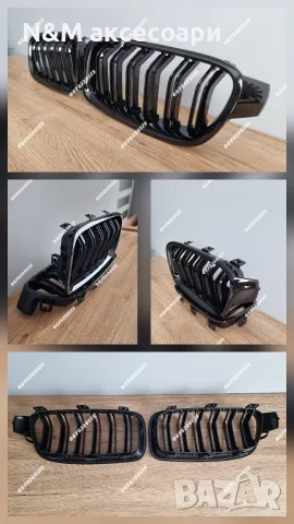 Двойни Бъбреци BMW M Performance Черен Гланц E46 E60 E70 E39 E90 F30 F10 F25 F15, снимка 7 - Аксесоари и консумативи - 55688782
