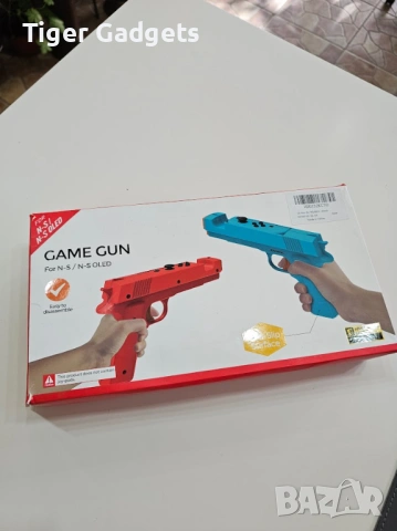 DOBE Пистолет за Nintendo Switch и Switch OLED контролери – Комплект 2 броя (Син + Червен), снимка 8 - Аксесоари - 54931626