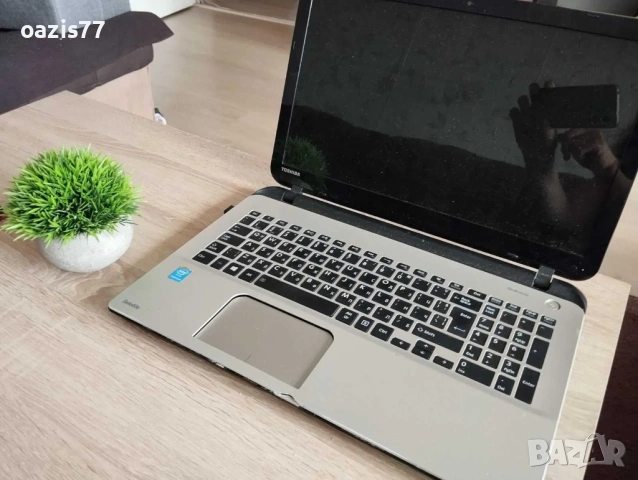 Лаптоп SLIM 22мм Tochiba L-50-B  SSD 128gb OFFICE нова батерия проц 3540 intell, снимка 3 - Лаптопи за работа - 53961889