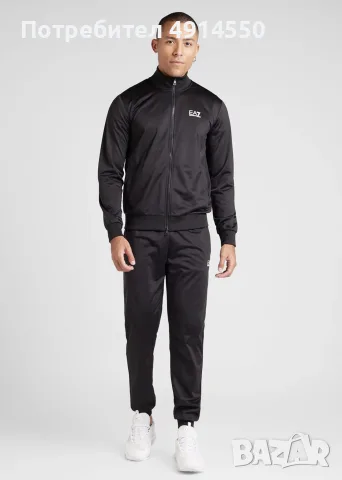Оригинален мъжки анцуг EA7 Emporio Armani – XL / става и за L, снимка 5 - Спортни дрехи, екипи - 55612114