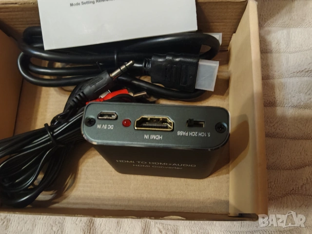 HDMI Audio Extractor 4K 60Hz HDMI 2.0 Optical AUX ARC eARC, снимка 3 - Друга електроника - 54497030