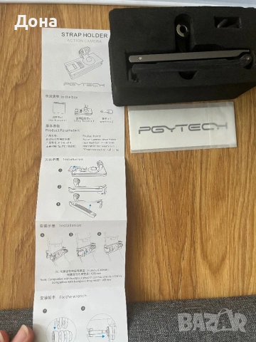 PGYTECH action camera strap holder, снимка 2 - Камери - 54884905