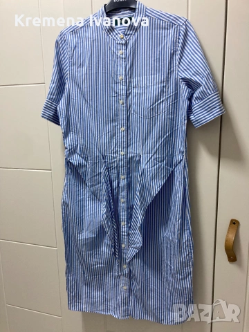 RALPH LAUREN Wilda striped shirt dress, снимка 8 - Рокли - 54970148