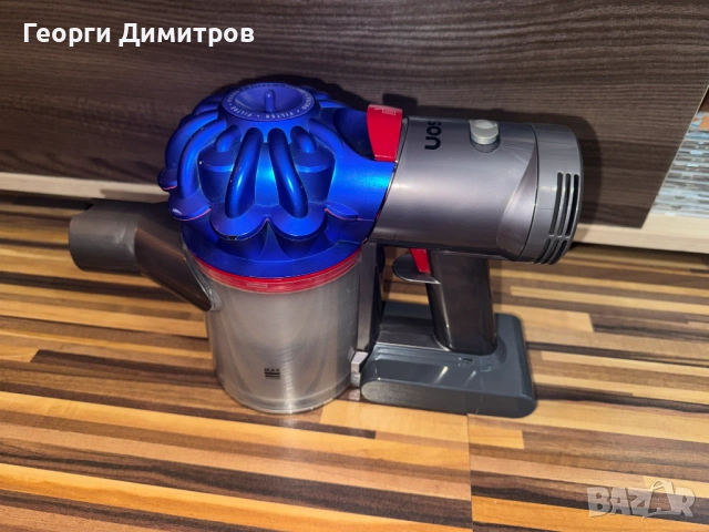 Вертикална прахосмукачка Dyson V7 Motorhead Origin - чисто нова батерия, 350 W 21.6V, 0.54 л Син/Сив, снимка 4 - Прахосмукачки - 54615545