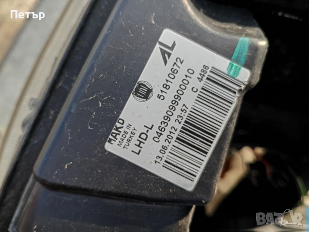 Ляв фар Фиат добло 2010-2015 Опел комбо 2011-2018г, снимка 9 - Части - 54175475