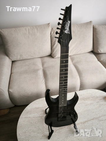 7 струнна Ibanez GRG7221QA-TKS Transparent Black Sunburst, снимка 3 - Китари - 54394718