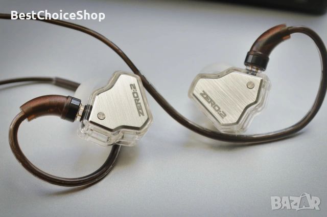 Слушалки 7 Hz x Crinacle Zero 2, разглобяем кабел с OFC проводник, Hi-Fi звук, жак 3.5, IEM