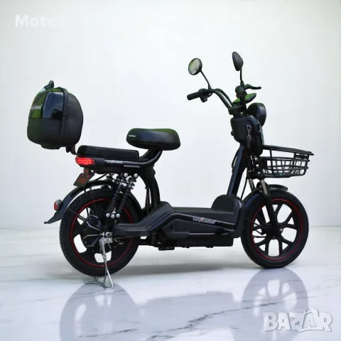 Електрически двуместен скутер – велосипед със 18″ гуми, 750W, 48V/20Ah, снимка 3 - Мотоциклети и мототехника - 55376641