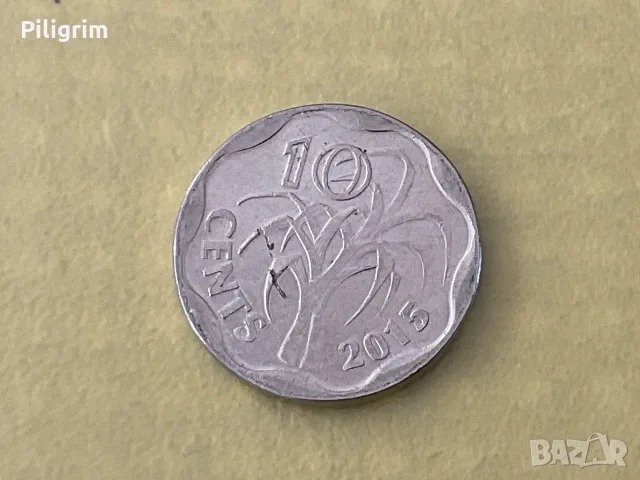 Есватини 10 цента (емалангени) 2015 г.