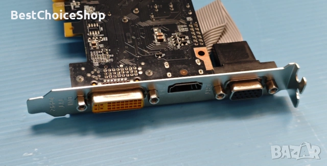 Видеокарта QTHREE GeForce 210 - 1GB DDR3 HDMI DVI VGA 64-битова – Low Profile, снимка 6 - Видеокарти - 54934376
