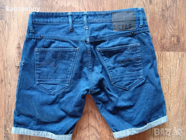 g-star biker morris low tapered 1/2 - мъжки къси панталони р-р 34, снимка 7 - Къси панталони - 55668107