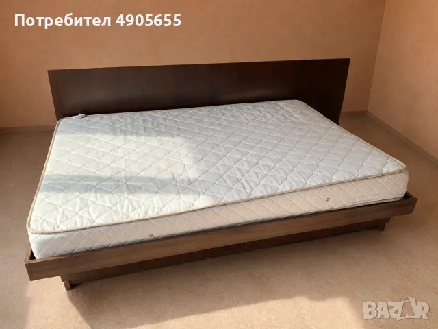 Легло 137х195 см с матрак и шкафове, снимка 2 - Спални и легла - 55674818