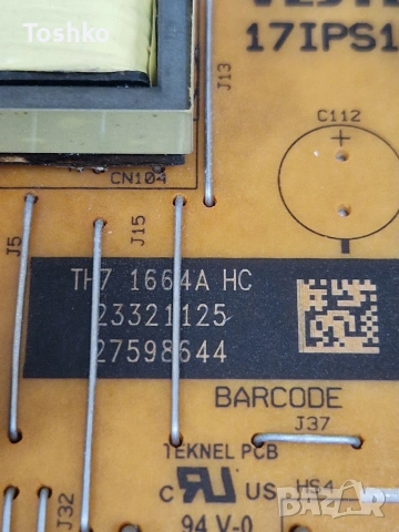 TELEFUNKEN T40FX275DLBPX MAIN BOARD 17MB82S 23298807 POWER BOARD 17IPS12 PANEL VES400UNDS-2D-N11, снимка 7 - Части и Платки - 55091935