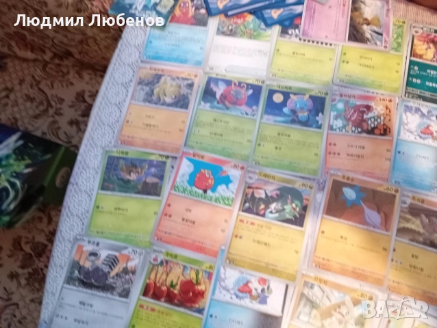 Над 110 бр. оригинални корейски покемон карти , снимка 12 - Други игри - 54962755