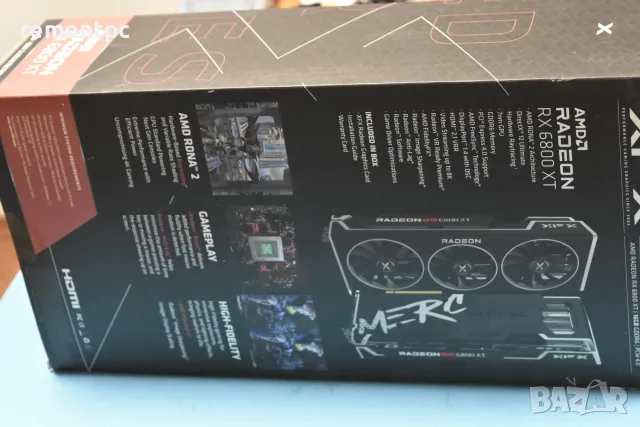 XFX Speedster MERC 319 AMD Radeon RX 6800 XT Видео карта 16 GB, снимка 9 - Видеокарти - 55572195