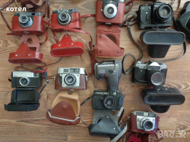 Продавам Голям лот от 14 бр. Ретро  Фотоапарати (Zenit, Olympus, Agfa, Смяна 2, 4, 6, 8) , снимка 6 - Фотоапарати - 54685930