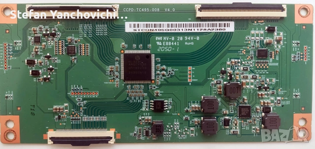 T-CON платка за телевизор JVC LT-50VA3000. CCPD-TC495-008 V4.0, снимка 2 - Части и Платки - 54650008