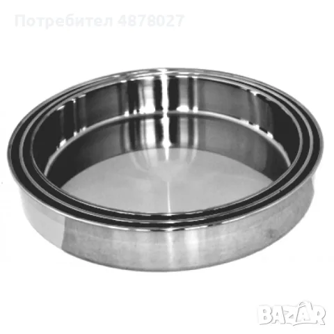 Комплект 3бр. кръгли тави за печене. "Диаметър:  Малка: 28см Средна: 32см Голяма: 36см  Комплект дъл, снимка 2 - Съдове за готвене - 55486812