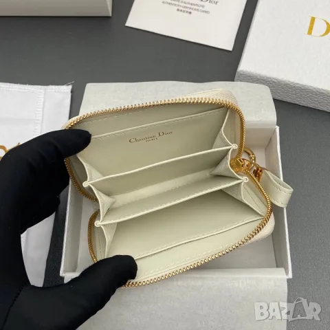 Christian Dior Caro Zipped Coin Wallet, снимка 7 - Портфейли, портмонета - 55417627