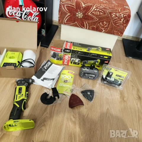 RYOBI 18v с две БАТЕРИЙ 2,5ah И 5.0ah