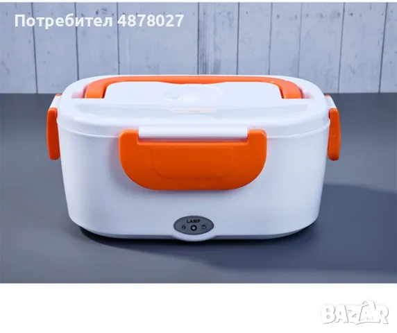 Електрическа кутия за храна с две прегради. Съхранете своя обяд свеж, топъл и вкусен. Лесно почиства, снимка 8 - Кутии за храна - 55483334