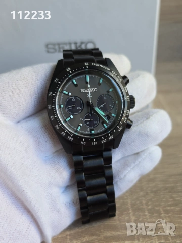 SEIKO Prospex Speedtimer Chronograph Black, снимка 4 - Мъжки - 54758363