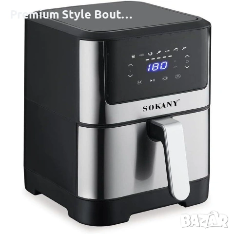 Air Fryer - ЕЪРФРАЙЪР 7 литра Sokany, снимка 5 - Мултикукъри - 54005786