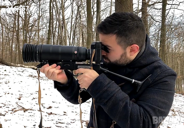 Фото снайпер Zenit FS-12 с обективи TAIR-3S 300мм F4.5 и  Хелиос 44М-4 - М42