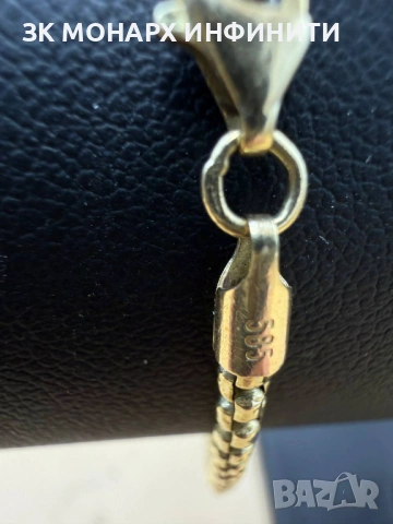 Златна гривна /585/, снимка 3 - Гривни - 54360041