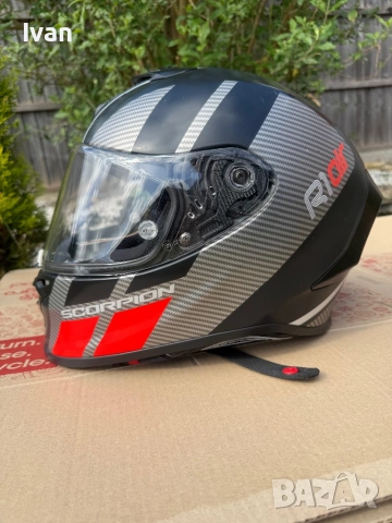 Каска Scorpion Exo R1 Air Carbon, снимка 13 - Аксесоари и консумативи - 54799223