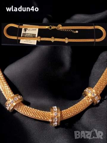 Колие със Сваровски кристали -10e