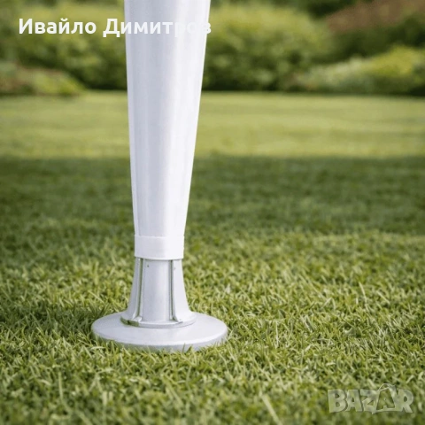 Градинска шатра - 3 x 3 м, полиетилен бяла, снимка 4 - Градински мебели, декорация  - 54331318