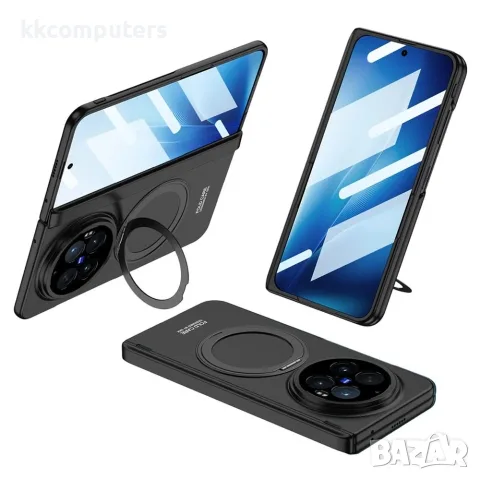 GKK за vivo X Fold6 5G Твърд PC Калъф със Стойка и Скрийн Протектор от Закалено Стъкло – 3 цвята
